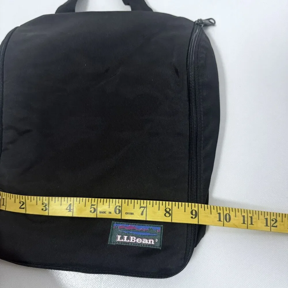 LL Bean Bag Personal Organizer Toiletry Black Green Travel Men Unisex Gorpcore
